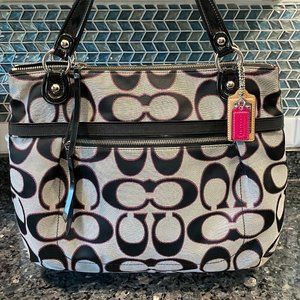 Coach Poppy Signature Lurex Glam Tote 18979